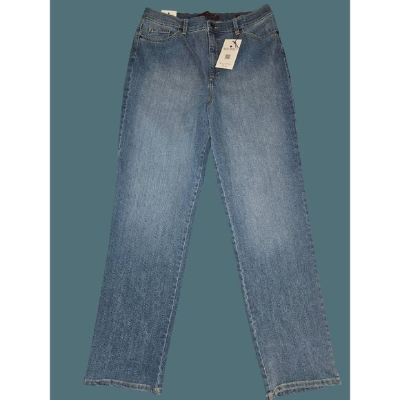 Gloria Vanderbilt Amanda The Original Slimming High Rise Jeans Women 16 Long - Picture 1 of 8